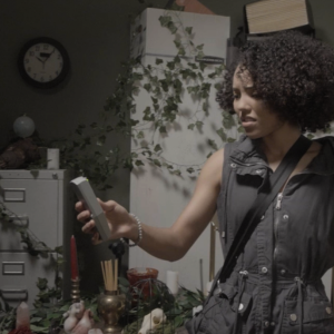 Charlie (Trinity Swearington) investigates the site of a mysterious ritual